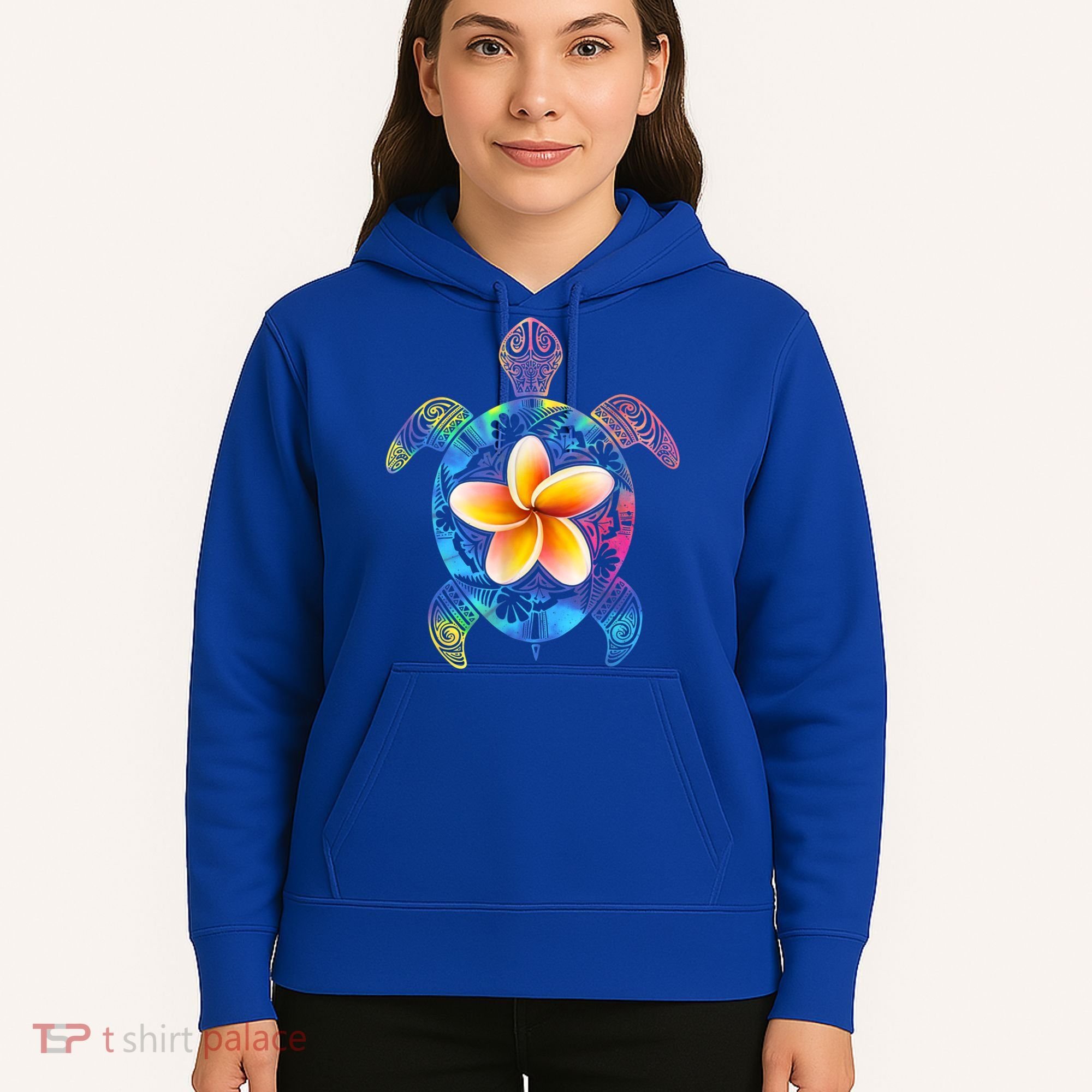 Hawaiian Tie Dye Sea Turtle Gift Cool Hawaii Gift For Men And Women Hoodie