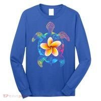Hawaiian Tie Dye Sea Turtle Gift Cool Hawaii Gift For Men And Women Long Sleeve Shirt thumb 0