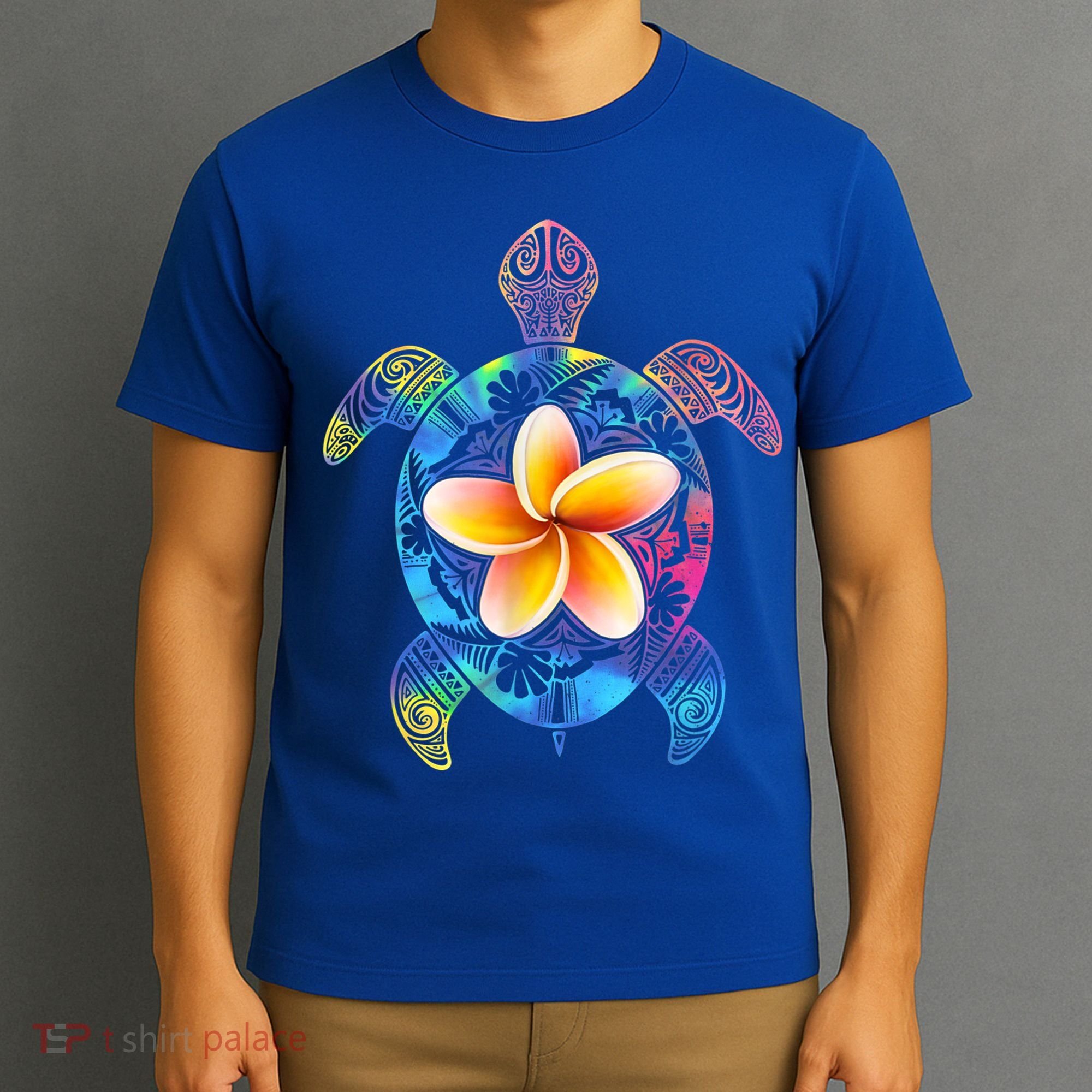 Hawaiian Tie Dye Sea Turtle Gift Cool Hawaii Gift For Men And Women T-Shirt