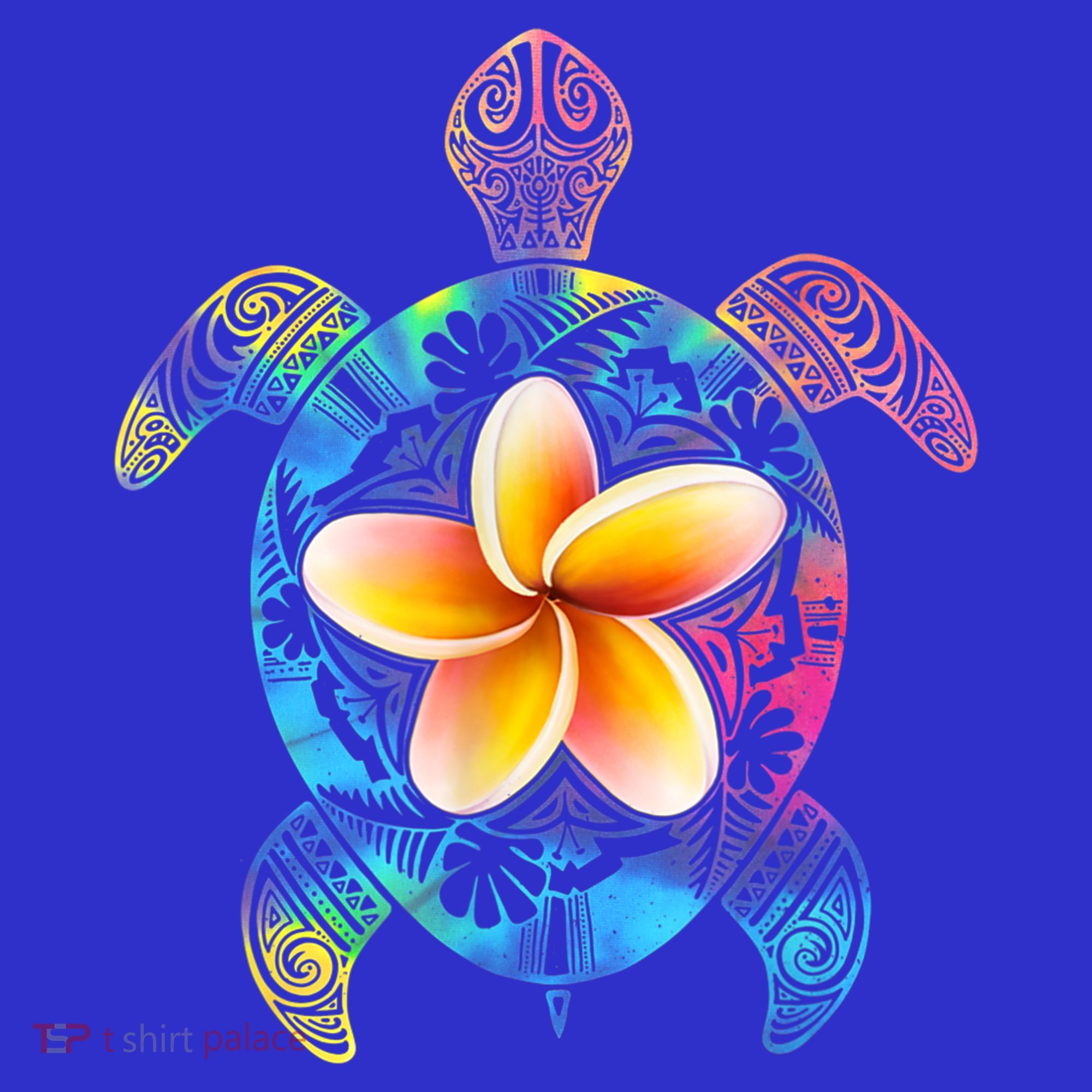 Hawaiian Tie Dye Sea Turtle Gift Cool Hawaii Gift For Men And Women Mousepad