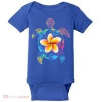 Hawaiian Tie Dye Sea Turtle Gift Cool Hawaii Gift For Men And Women Baby Bodysuit thumb 0