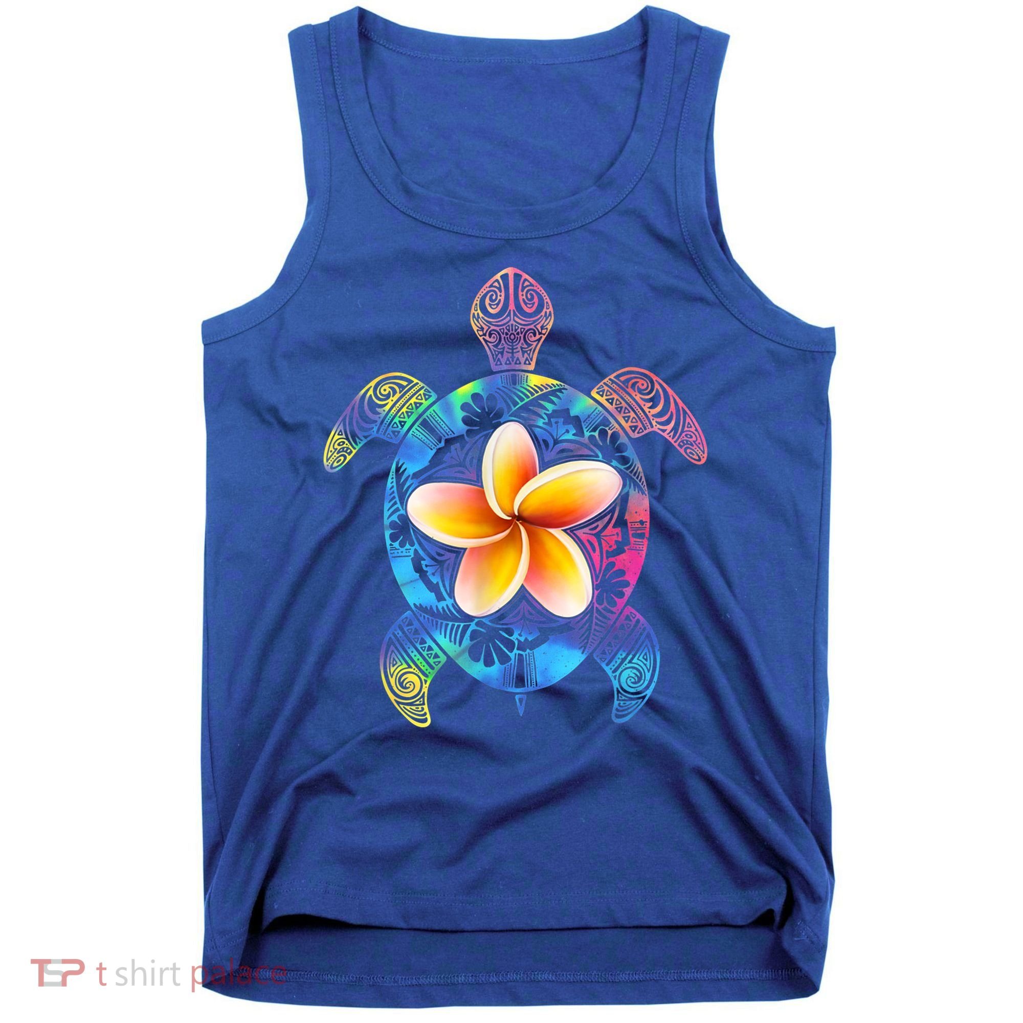 Hawaiian Tie Dye Sea Turtle Gift Cool Hawaii Gift For Men And Women Tank Top