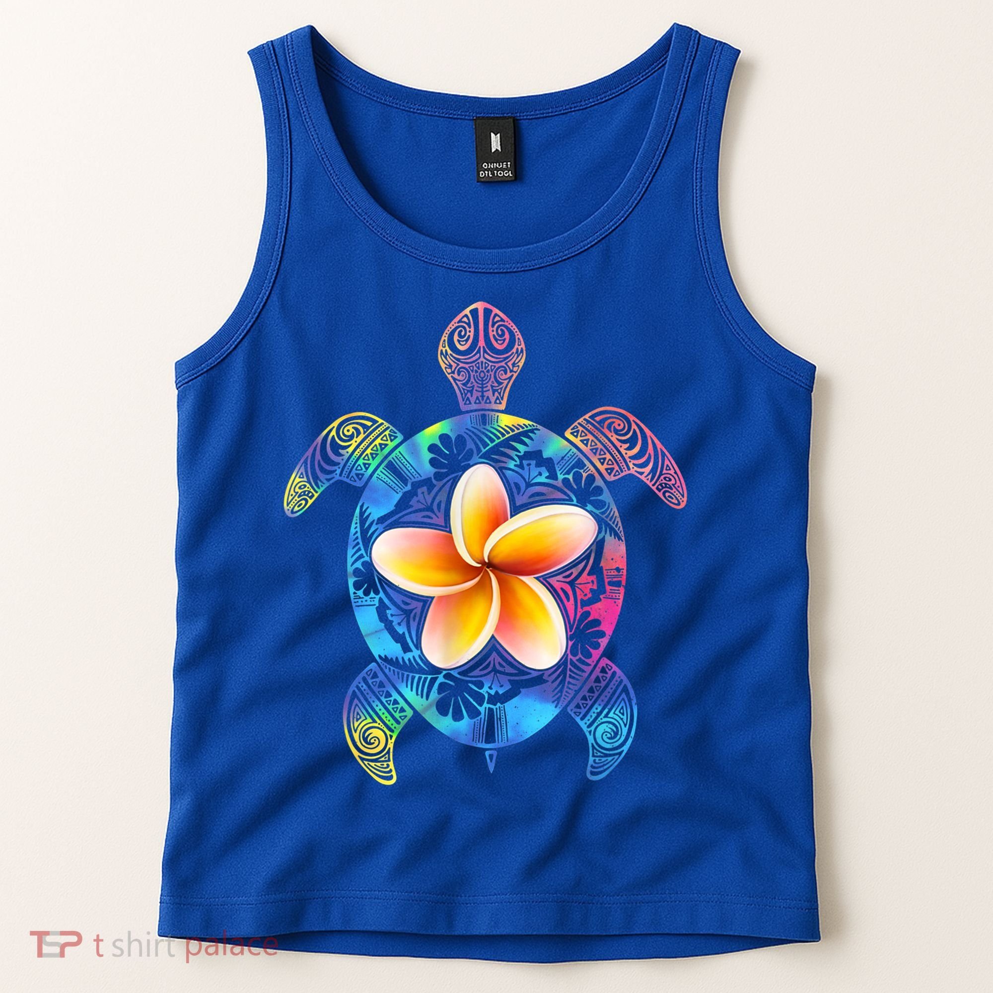 Hawaiian Tie Dye Sea Turtle Gift Cool Hawaii Gift For Men And Women Tank Top
