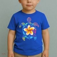 Hawaiian Tie Dye Sea Turtle Gift Cool Hawaii Gift For Men And Women Toddler T-Shirt thumb 2