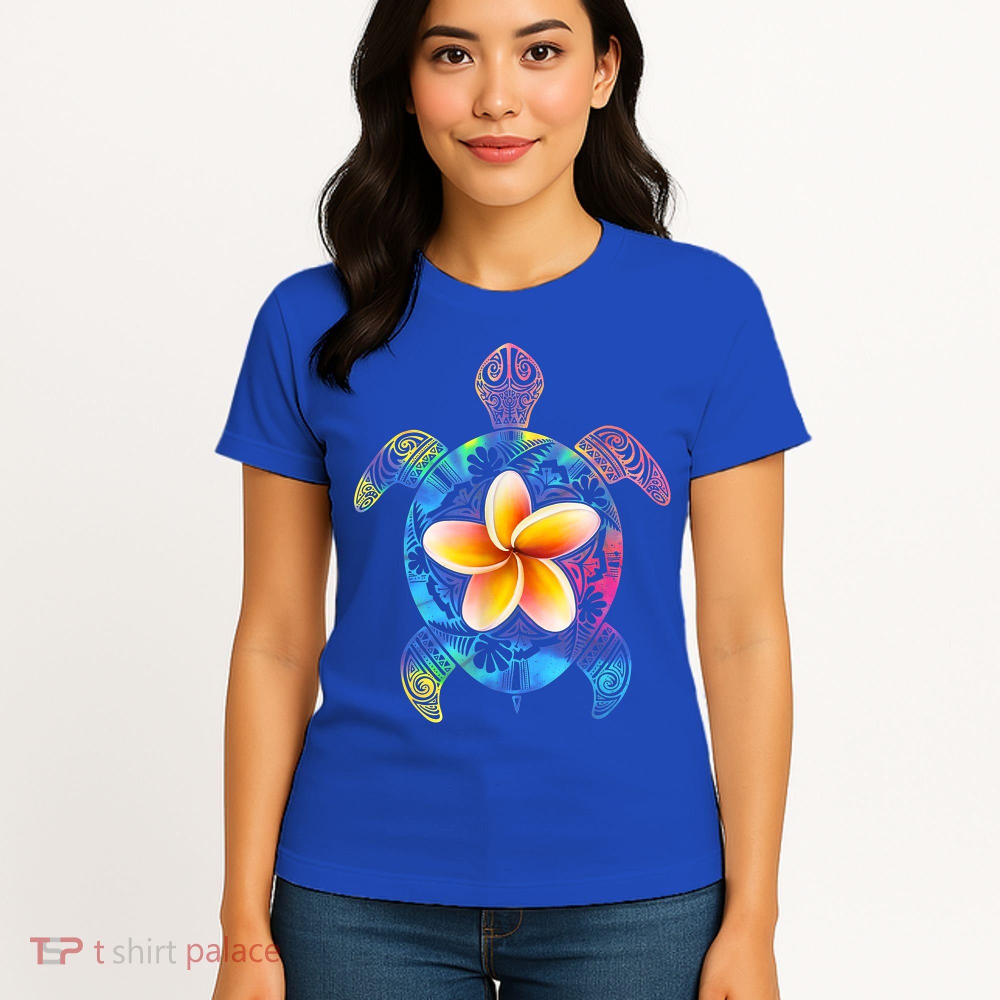 Hawaiian Tie Dye Sea Turtle Gift Cool Hawaii Gift For Men And Women Women's T-Shirt