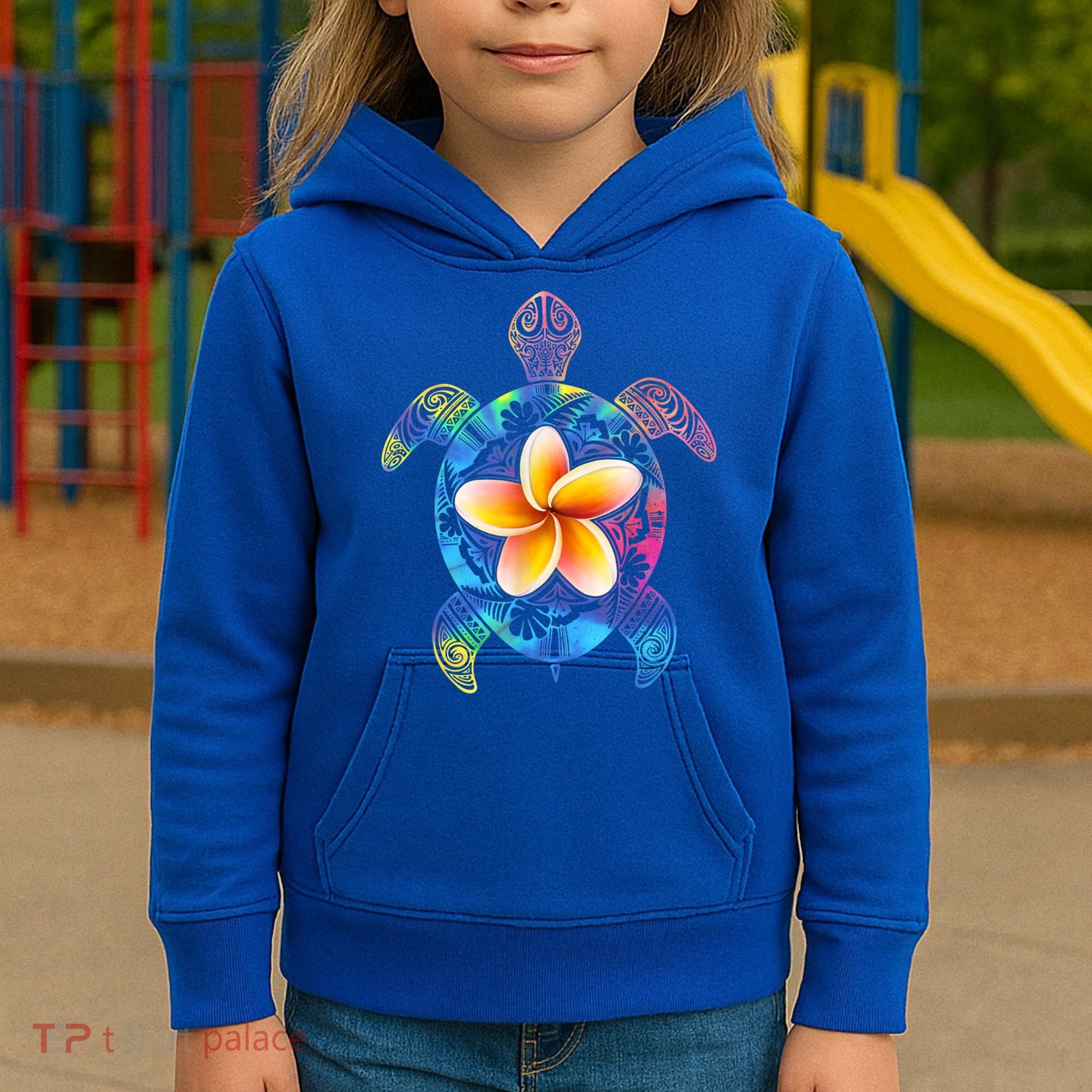 Hawaiian Tie Dye Sea Turtle Gift Cool Hawaii Gift For Men And Women Kids Hoodie