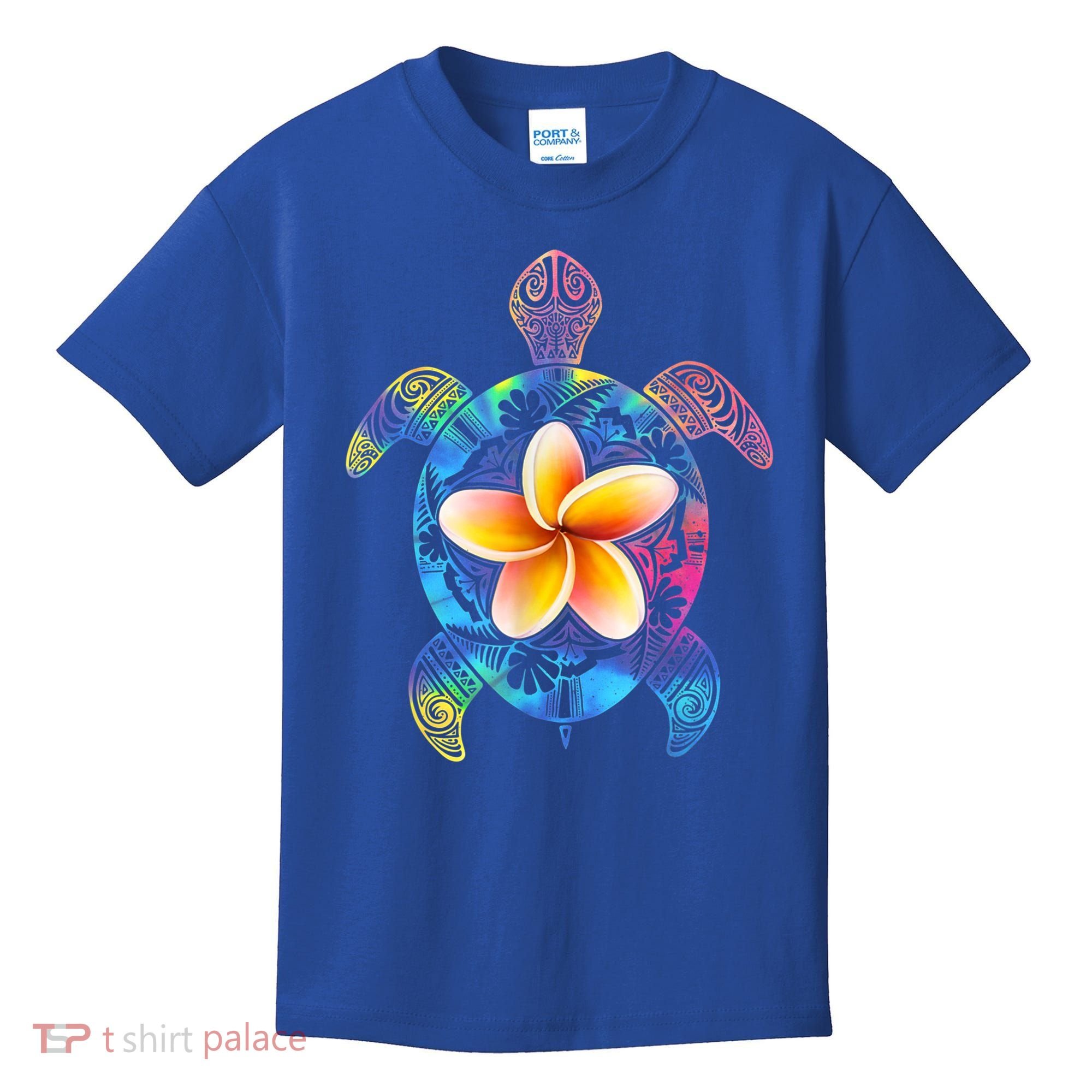 Hawaiian Tie Dye Sea Turtle Gift Cool Hawaii Gift For Men And Women Kids T-Shirt