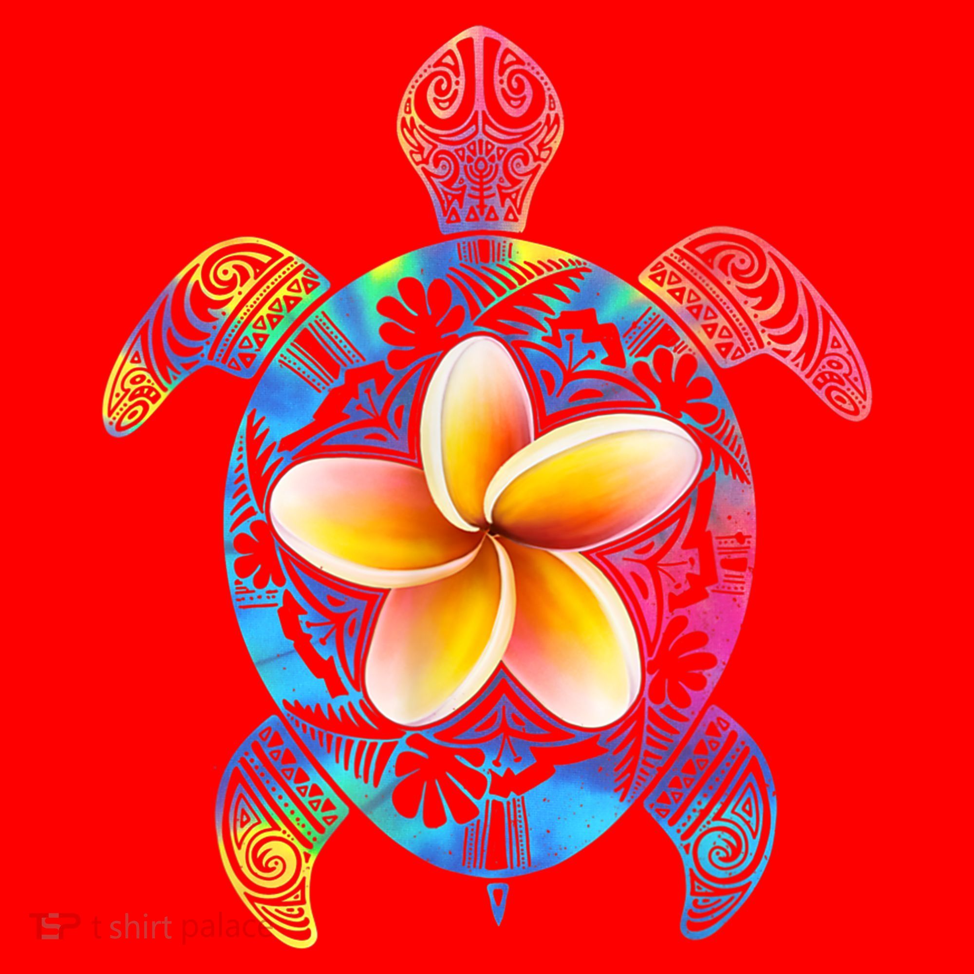 Hawaiian Tie Dye Sea Turtle Gift Cool Hawaii Gift For Men And Women Santa Hat