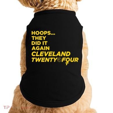 Hoops They Did It Again Cleveland Twenty Four Doggie Tank