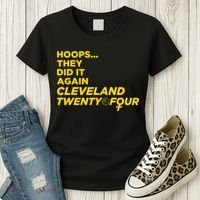 Hoops They Did It Again Cleveland Twenty Four Women's T-Shirt thumb 3