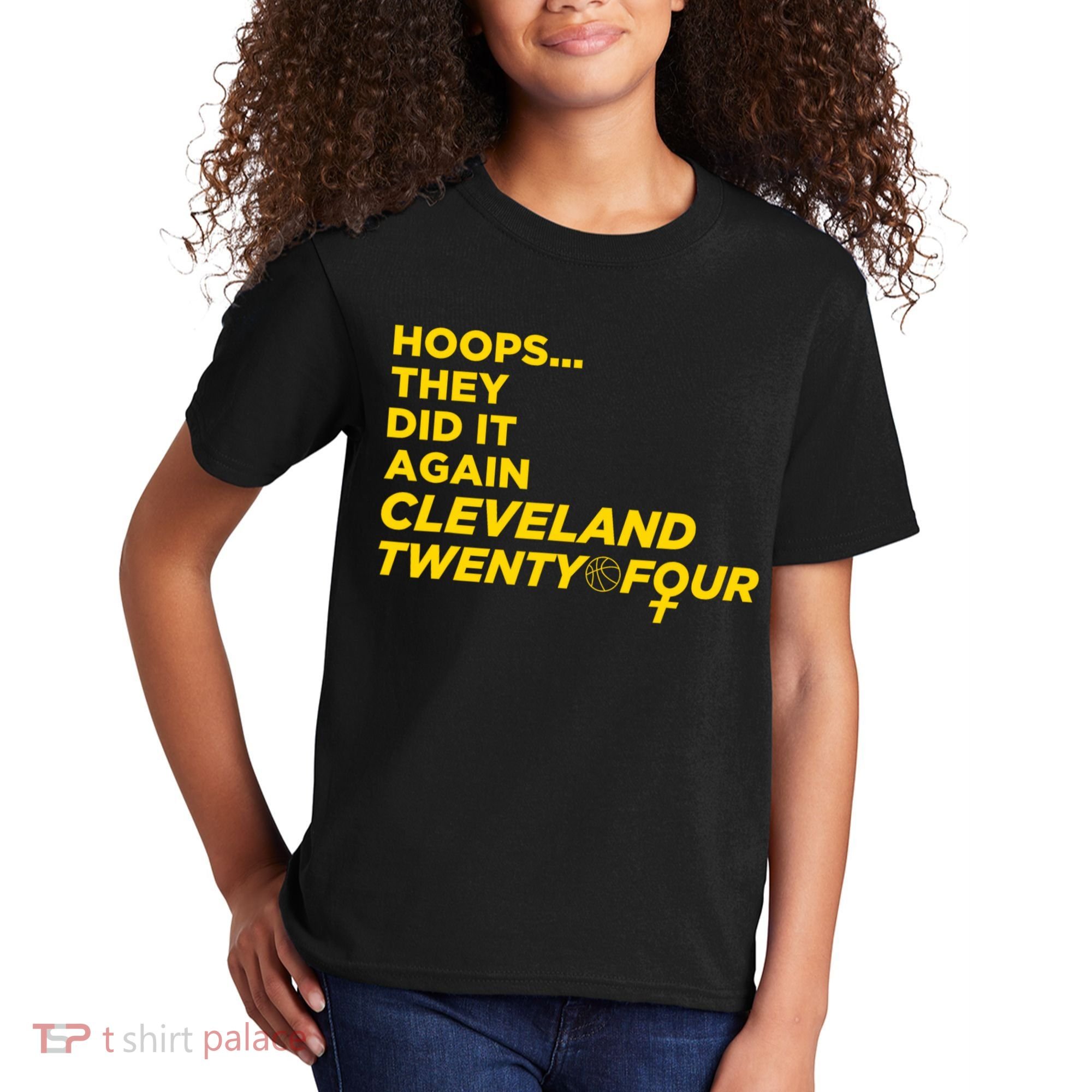 Hoops They Did It Again Cleveland Twenty Four Kids T-Shirt