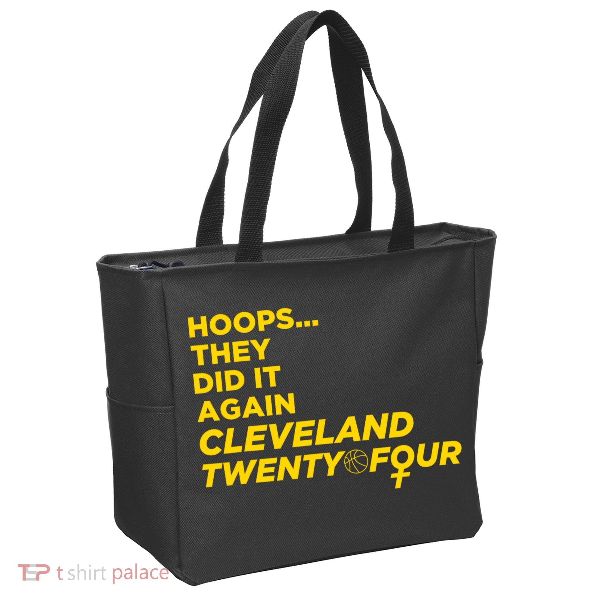 Hoops They Did It Again Cleveland Twenty Four Tote Bag