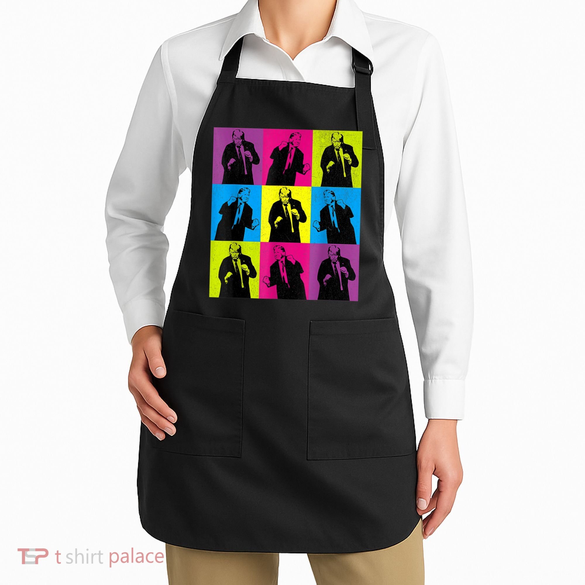 Happy Trump Dancing Pop Art Trump Apron