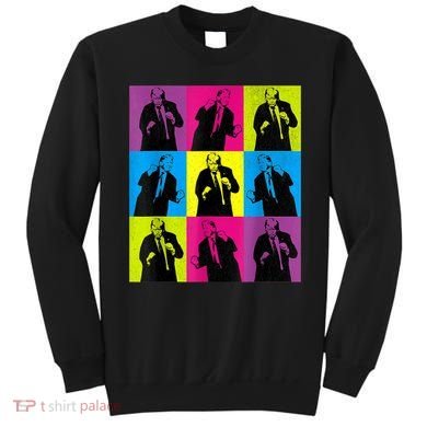 Happy Trump Dancing Pop Art Trump Sweatshirt