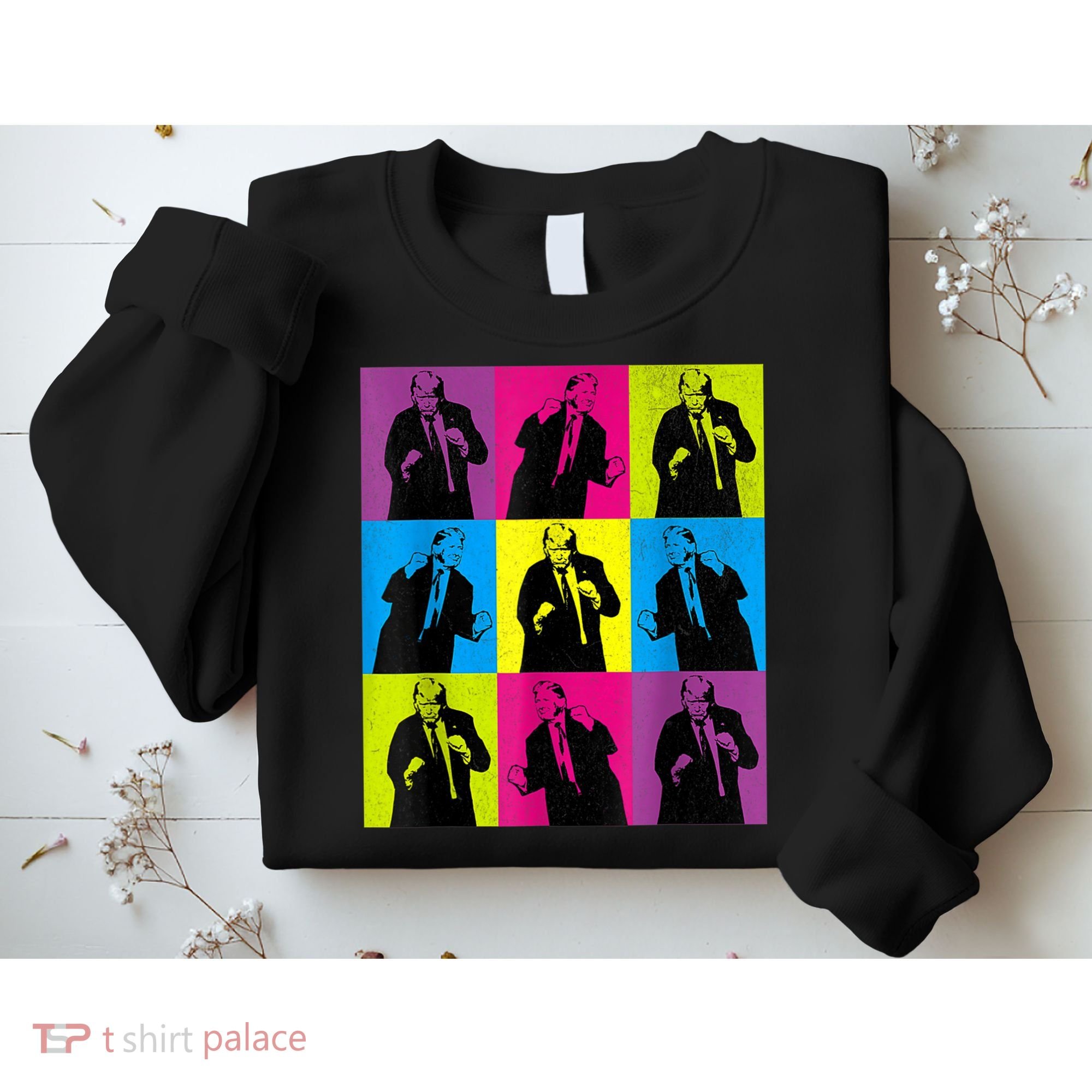 Happy Trump Dancing Pop Art Trump Sweatshirt