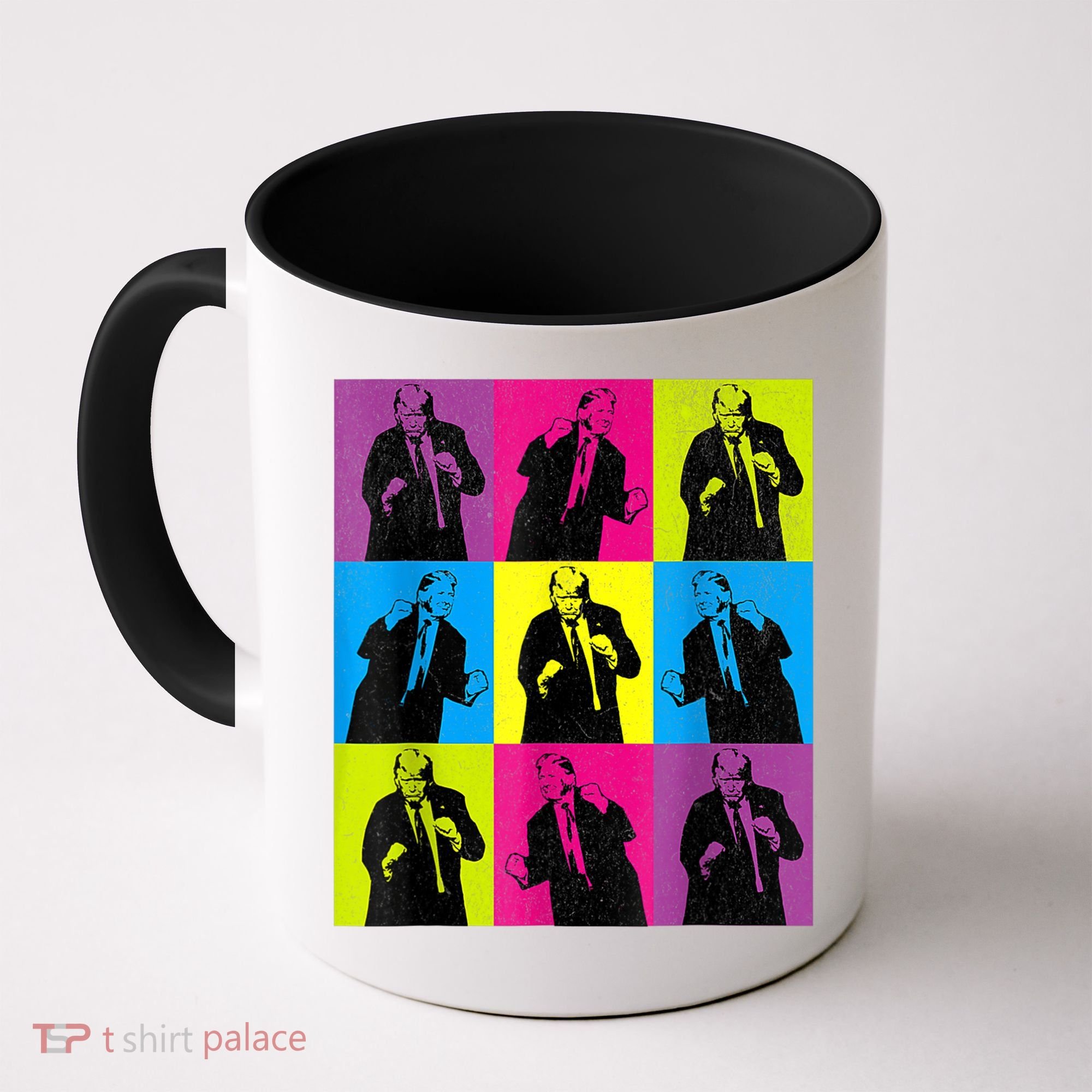 Happy Trump Dancing Pop Art Trump Coffee Mug