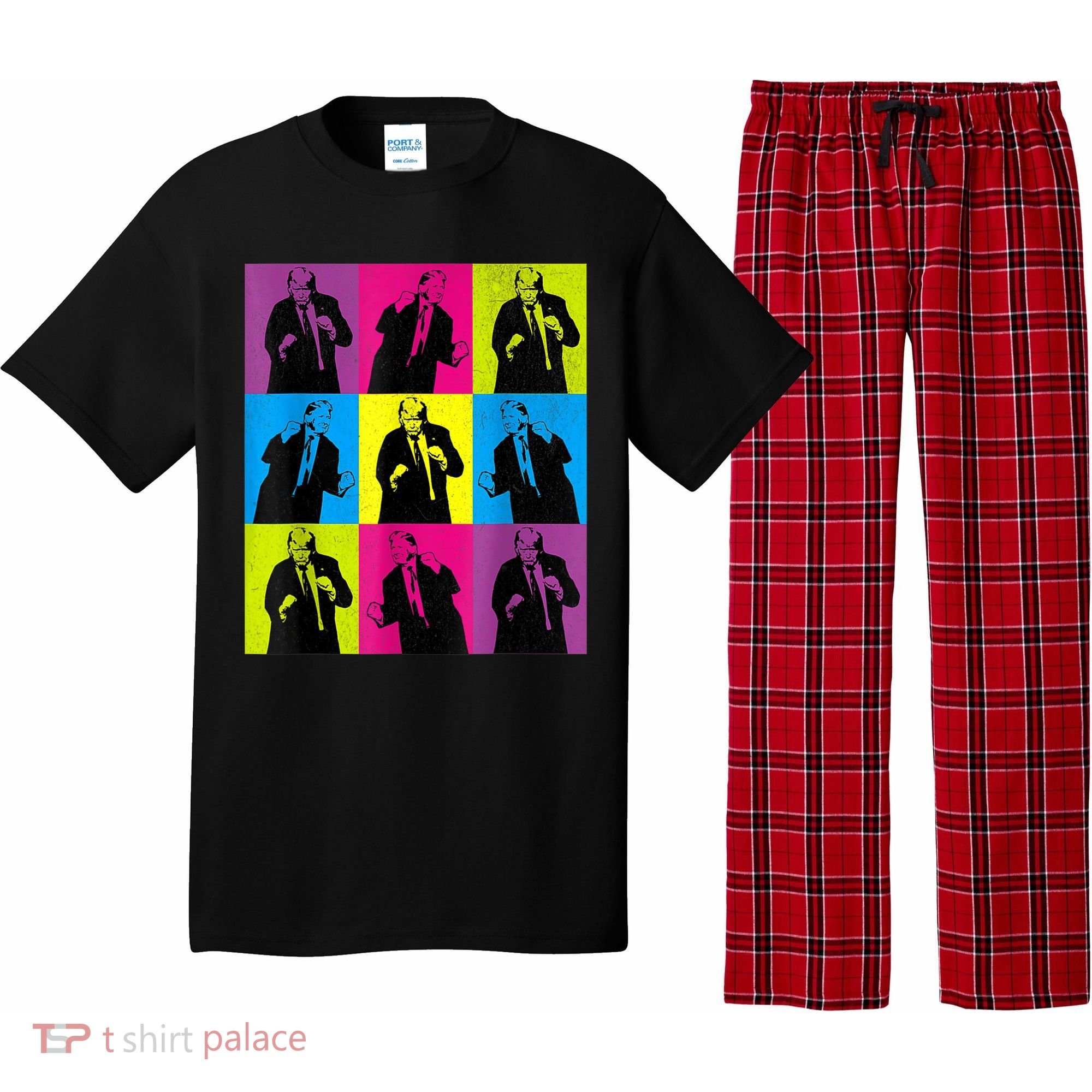 Happy Trump Dancing Pop Art Trump Pajama Set
