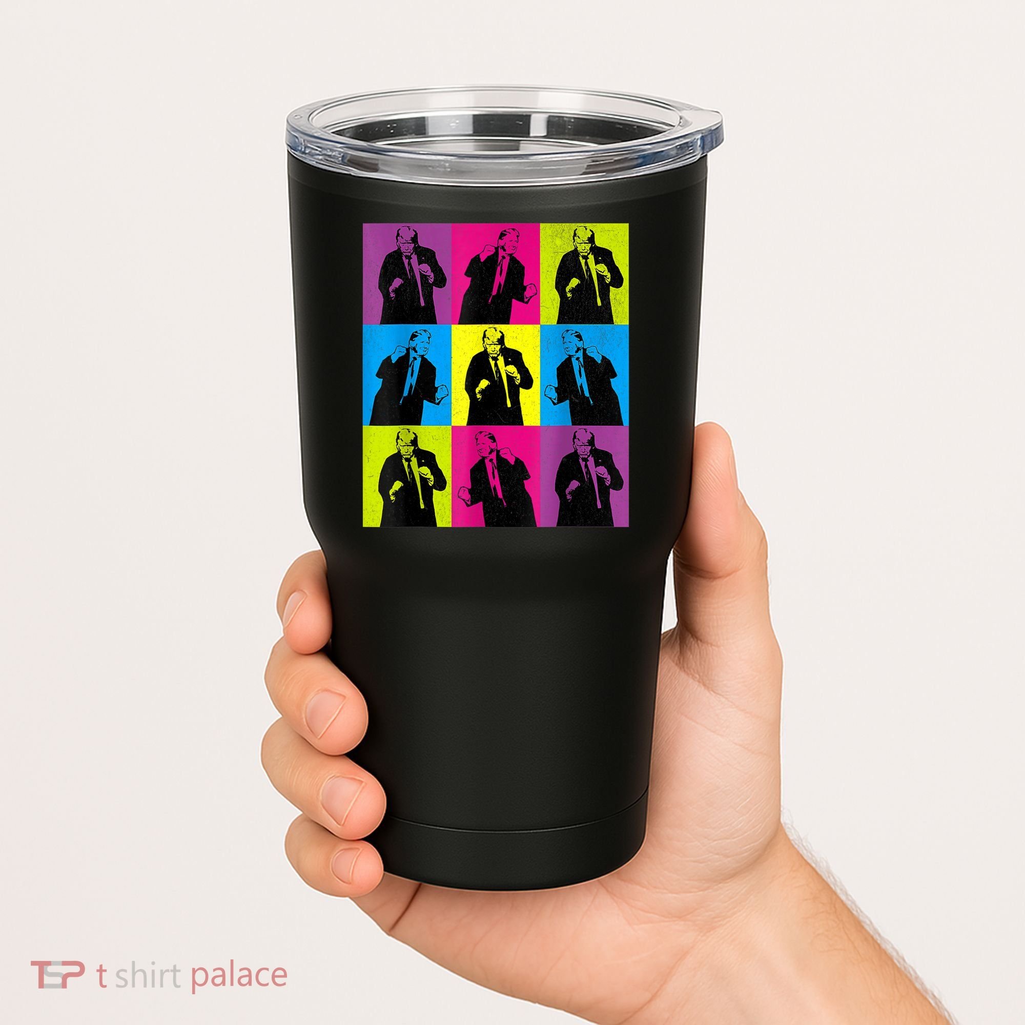Happy Trump Dancing Pop Art Trump Tumbler