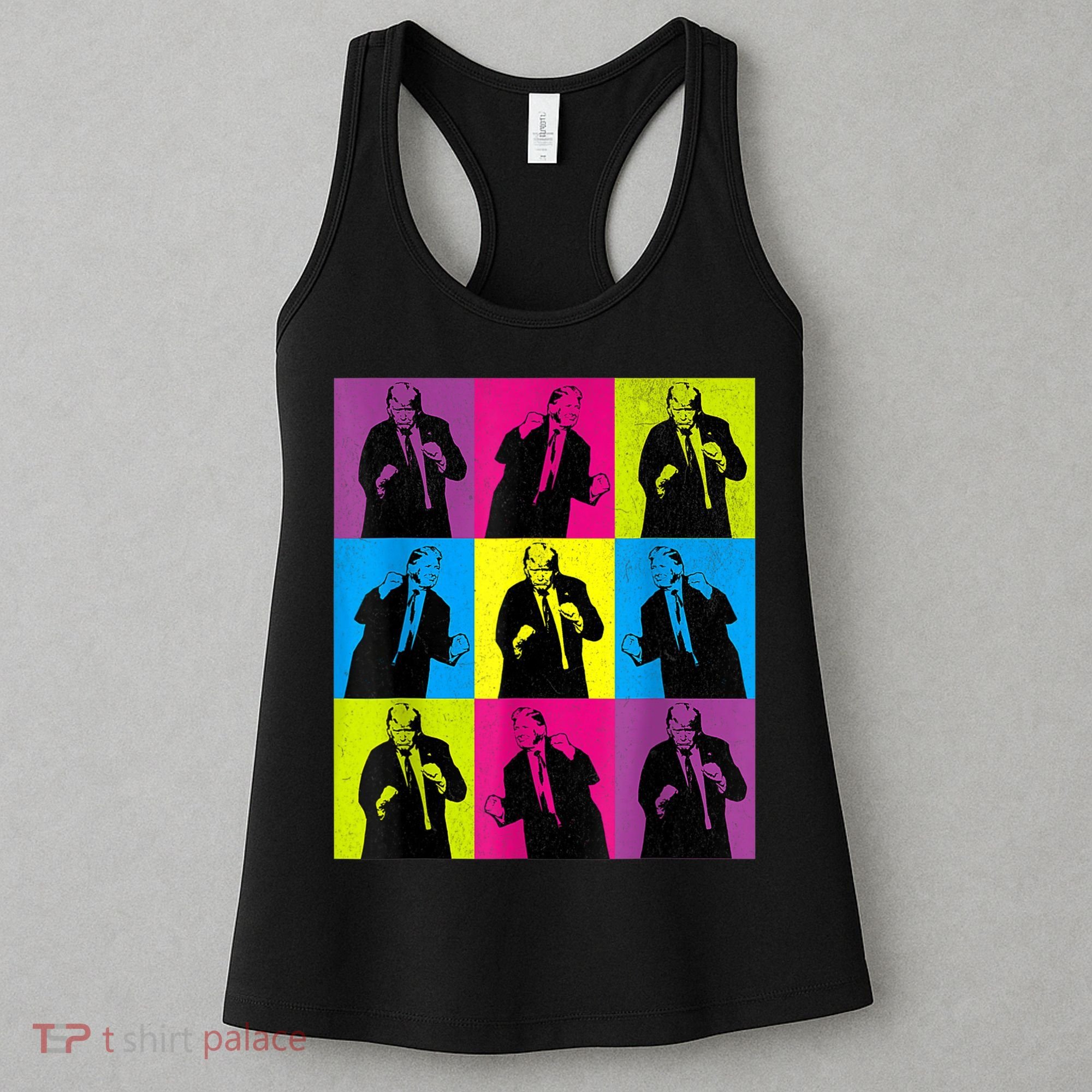 Happy Trump Dancing Pop Art Trump Women's Tank Top