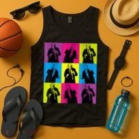 Happy Trump Dancing Pop Art Trump Tank Top thumb 4