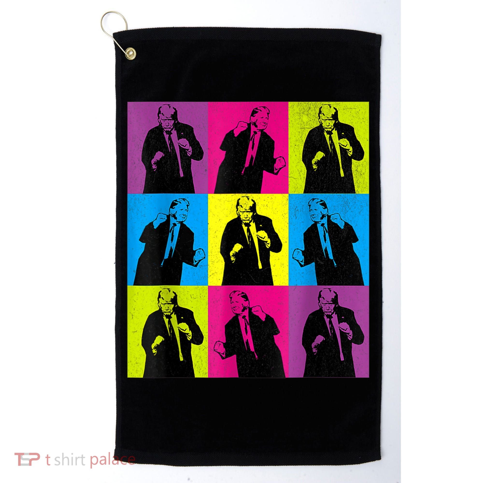 Happy Trump Dancing Pop Art Trump Golf Towel