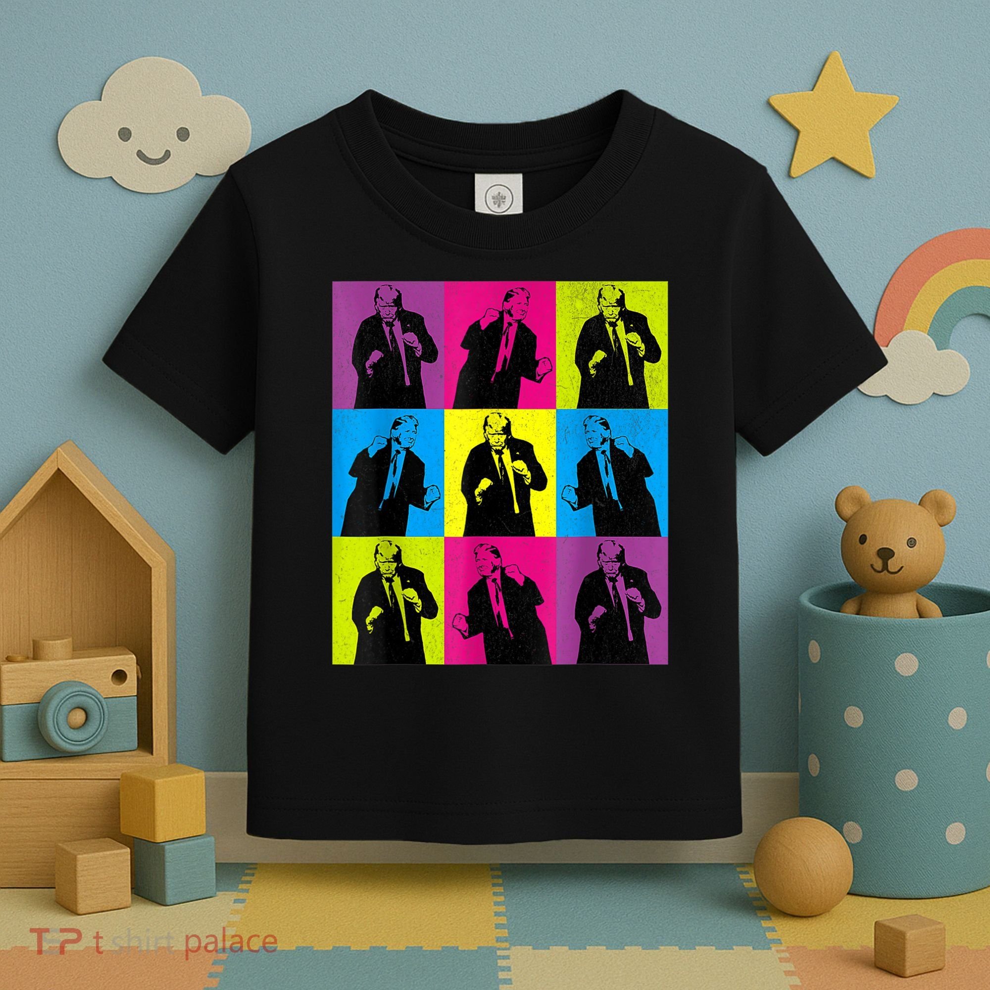Happy Trump Dancing Pop Art Trump Toddler T-Shirt