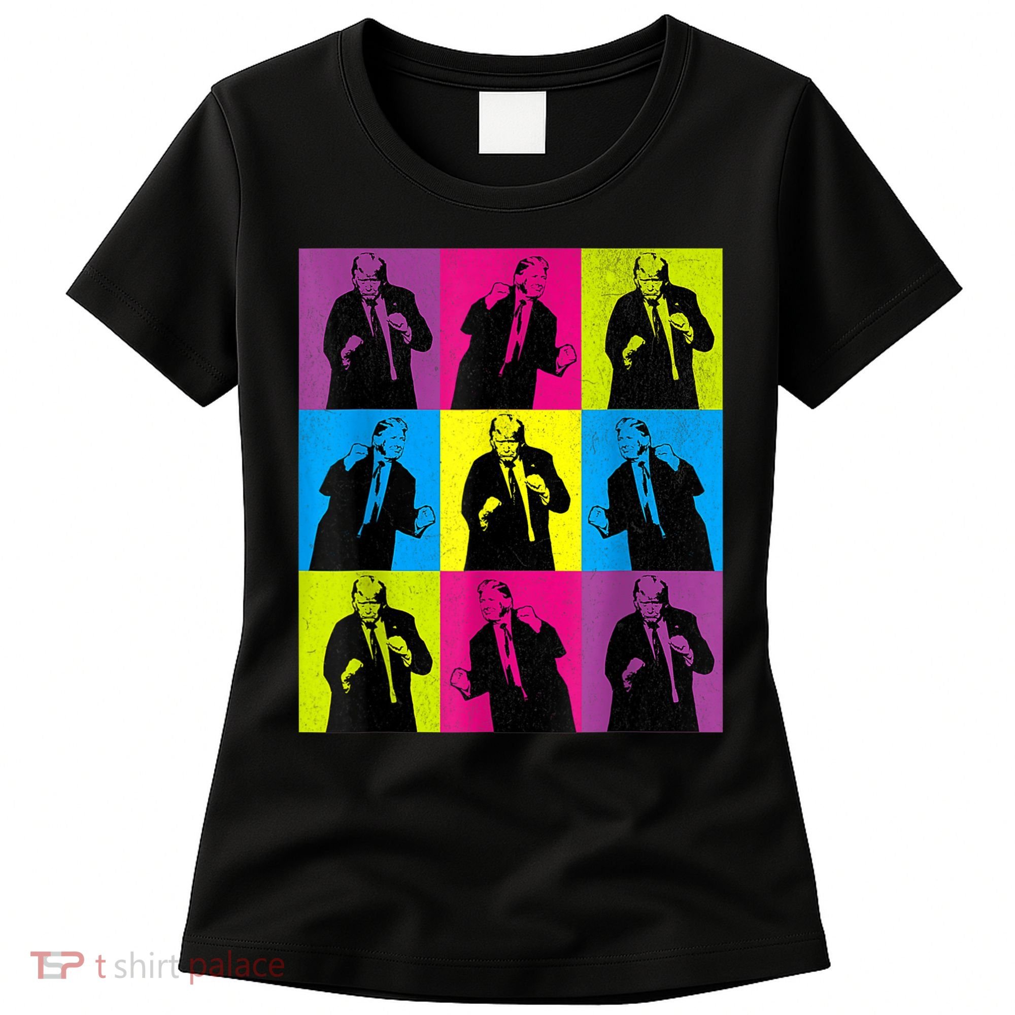 Happy Trump Dancing Pop Art Trump Women's T-Shirt