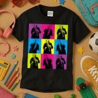 Happy Trump Dancing Pop Art Trump Kids T-Shirt thumb 3