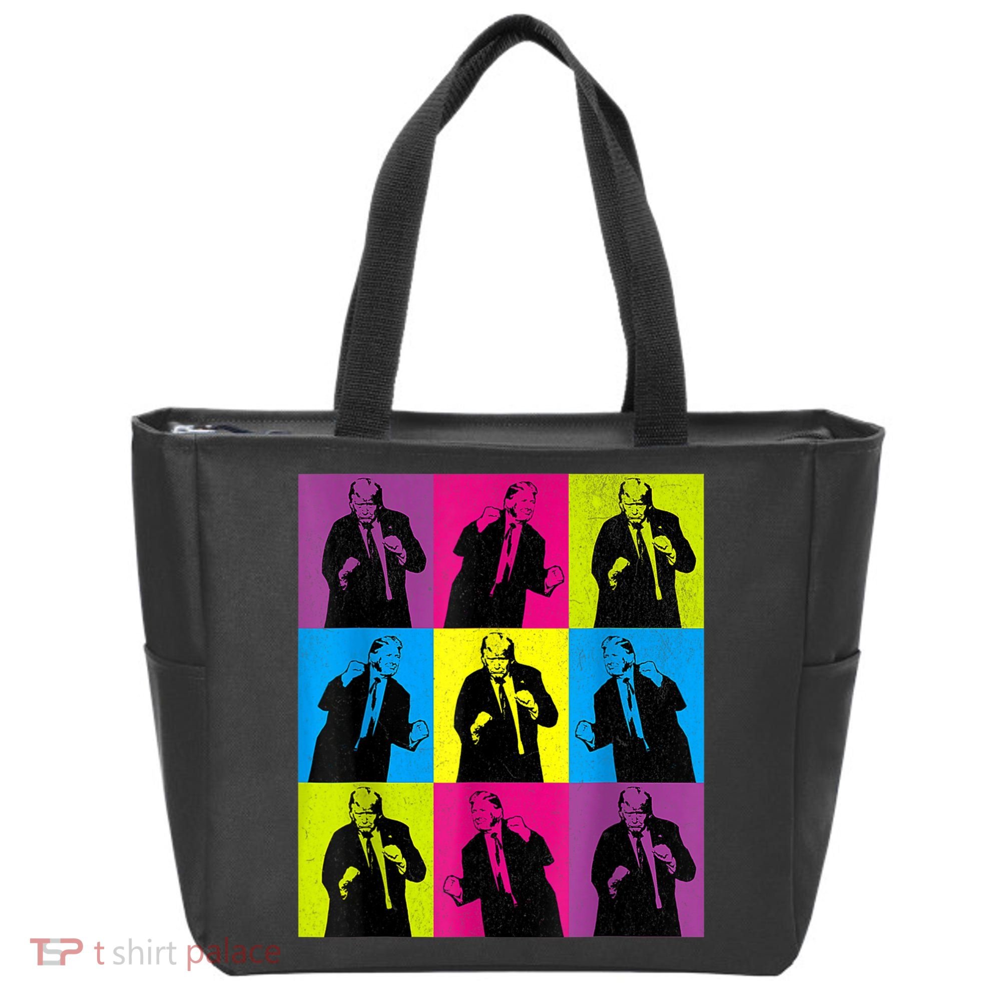 Happy Trump Dancing Pop Art Trump Tote Bag