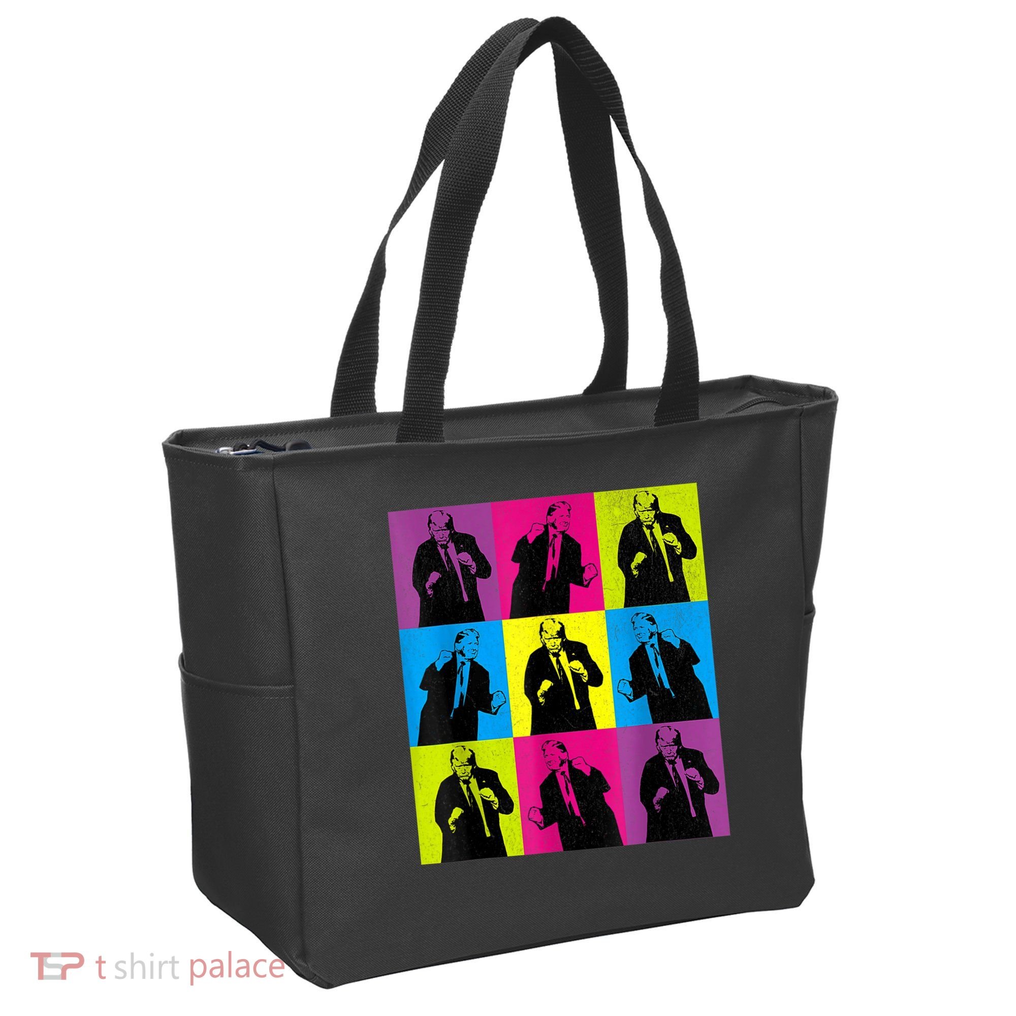Happy Trump Dancing Pop Art Trump Tote Bag