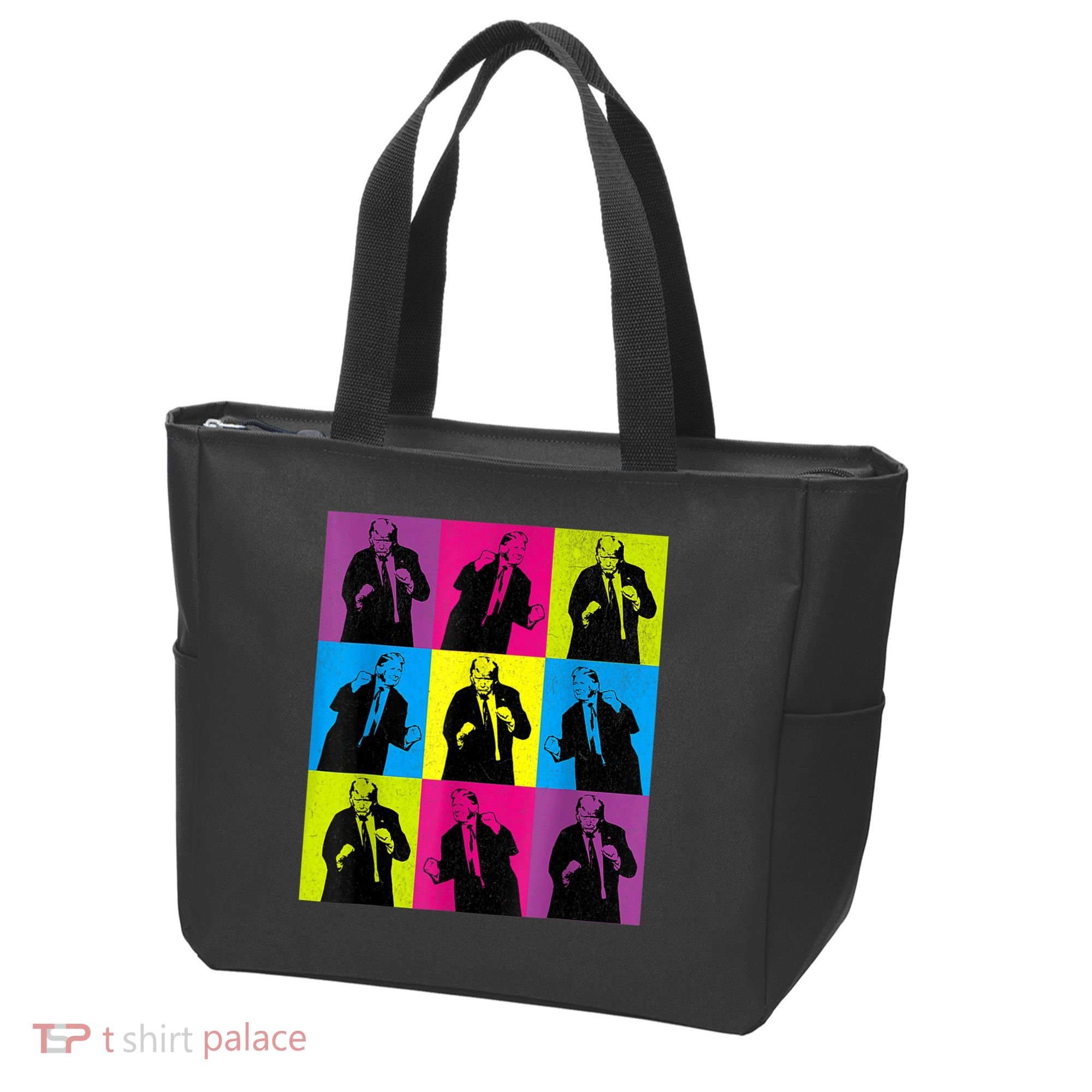 Happy Trump Dancing Pop Art Trump Tote Bag