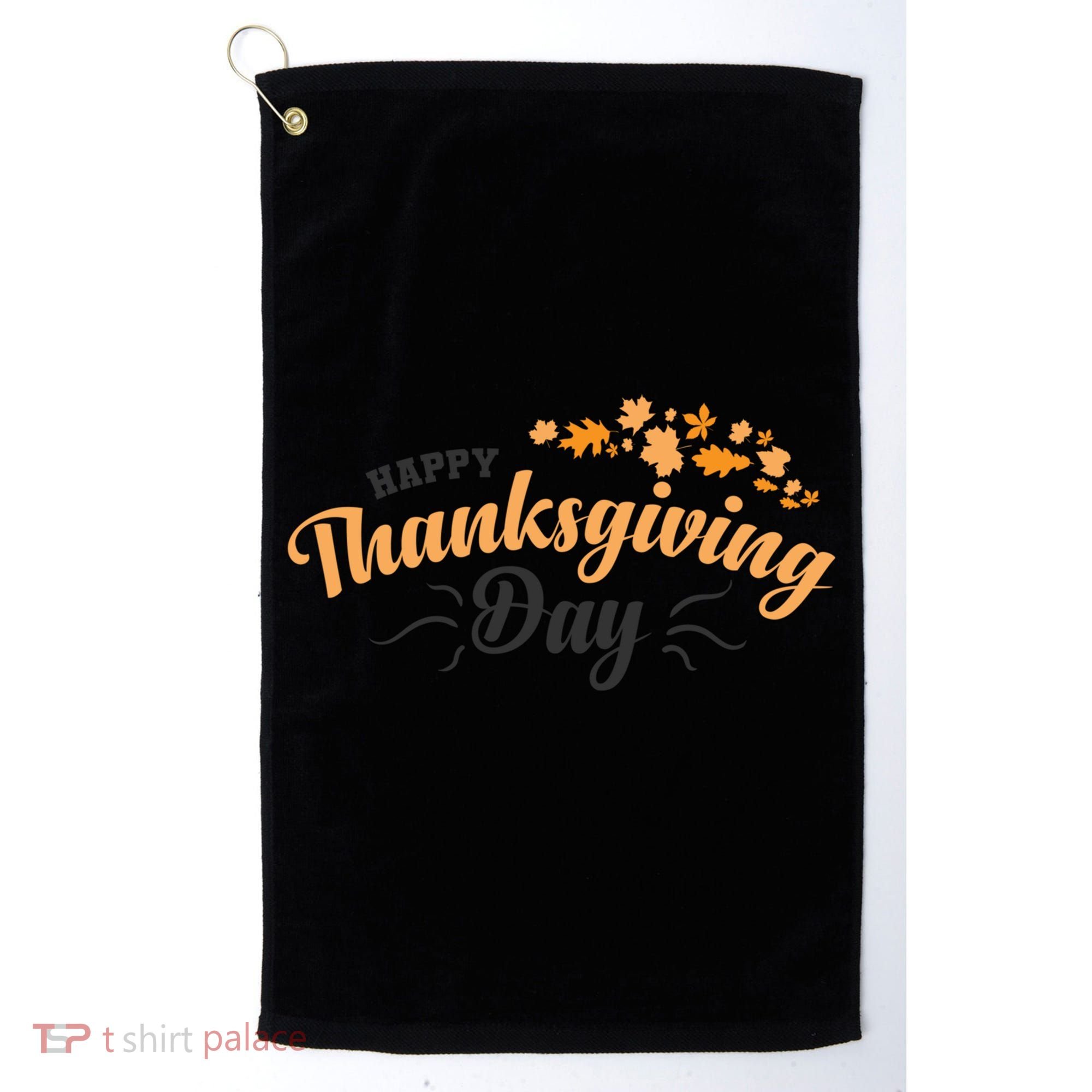 Happy Thanksgiving Day Turkey Usa Family Gift Golf Towel
