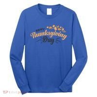 Happy Thanksgiving Day Turkey Usa Family Gift Long Sleeve Shirt thumb 0