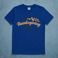 Happy Thanksgiving Day Turkey Usa Family Gift T-Shirt thumb 5