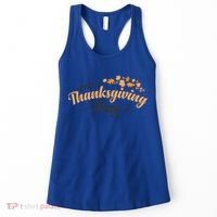 Happy Thanksgiving Day Turkey Usa Family Gift Women's Tank Top thumb 0