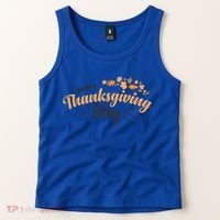 Happy Thanksgiving Day Turkey Usa Family Gift Tank Top thumb 2