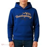 Happy Thanksgiving Day Turkey Usa Family Gift Kids Hoodie thumb 4