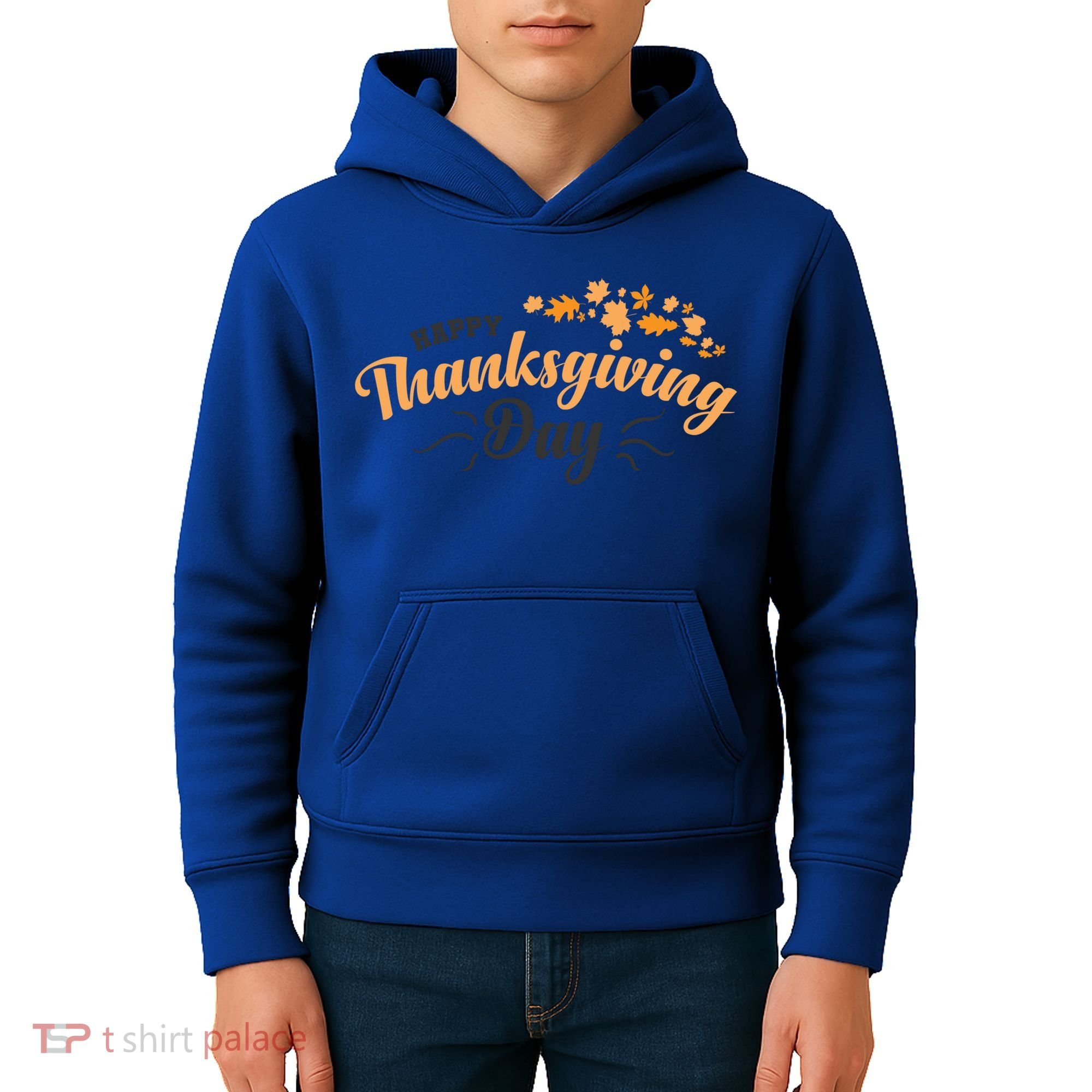 Happy Thanksgiving Day Turkey Usa Family Gift Kids Hoodie