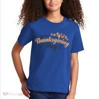 Happy Thanksgiving Day Turkey Usa Family Gift Kids T-Shirt thumb 2
