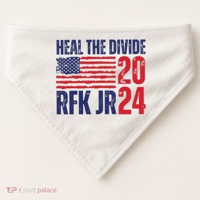 Heal The Divided Jfk Jr 2024 USA-Made Doggie Bandana