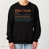 Hiker Trash Definition Funny Hiking Lover Hiking Trail Women's Sweatshirt thumb 0