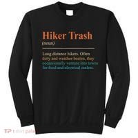 Hiker Trash Definition Funny Hiking Lover Hiking Trail Sweatshirt thumb 0