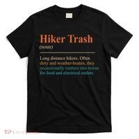 Hiker Trash Definition Funny Hiking Lover Hiking Trail T-Shirt thumb 0