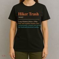 Hiker Trash Definition Funny Hiking Lover Hiking Trail T-Shirt thumb 4