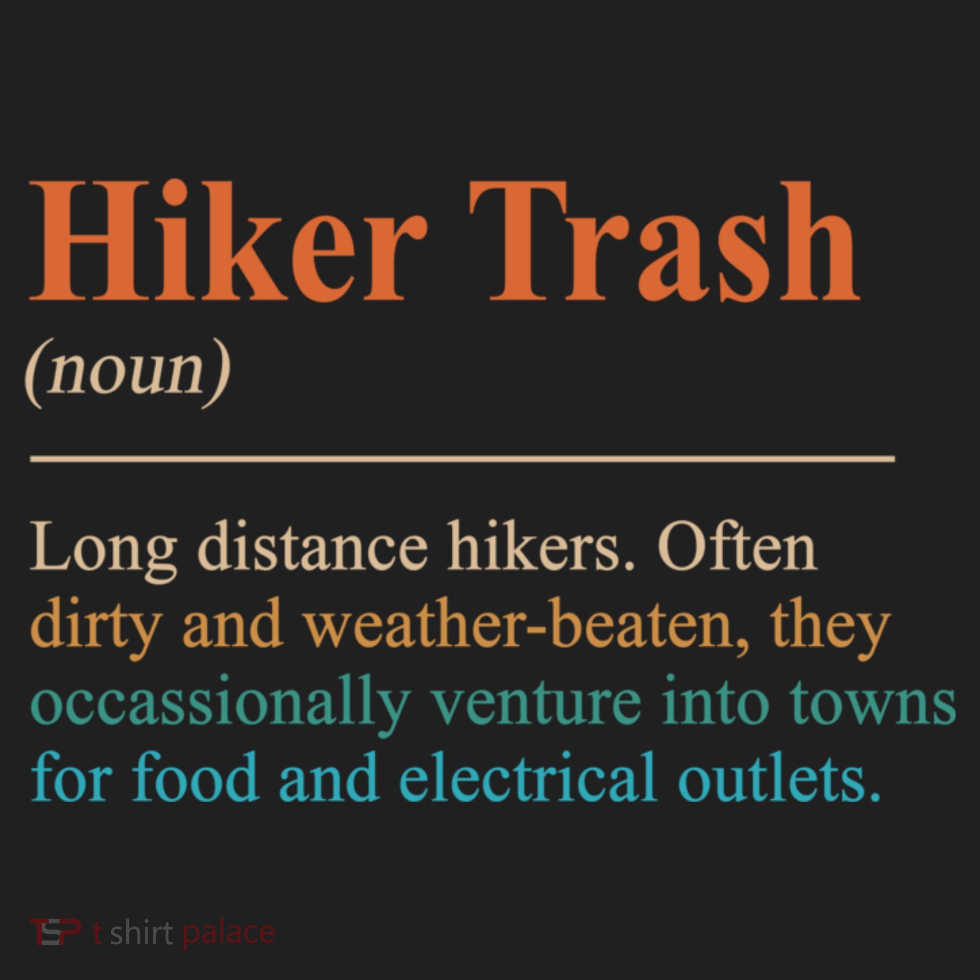 Hiker Trash Definition Funny Hiking Lover Hiking Trail Beanie