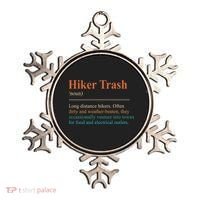 Hiker Trash Definition Funny Hiking Lover Hiking Trail Ornament thumb 0