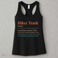 Hiker Trash Definition Funny Hiking Lover Hiking Trail Women's Tank Top thumb 3
