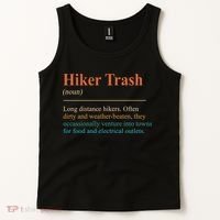 Hiker Trash Definition Funny Hiking Lover Hiking Trail Tank Top thumb 2