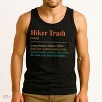 Hiker Trash Definition Funny Hiking Lover Hiking Trail Tank Top thumb 3