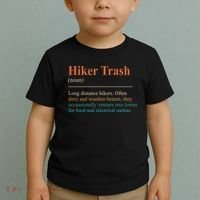 Hiker Trash Definition Funny Hiking Lover Hiking Trail Toddler T-Shirt thumb 2
